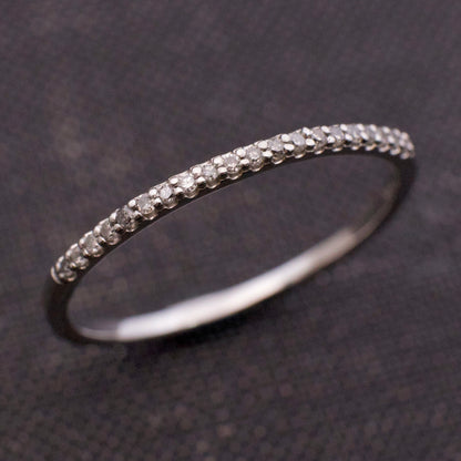 Slim Large Diamond Band