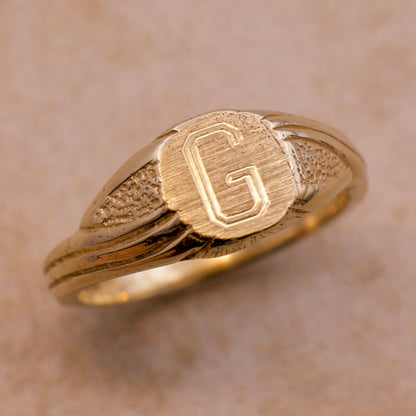 Platform "G" Engraved Signet