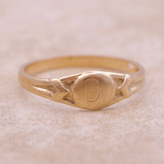 Egg "D" Baby Ring