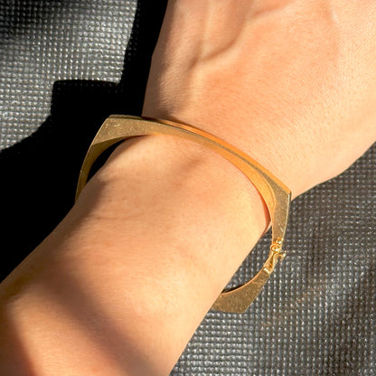 Sleek Squared Bangle Bracelet