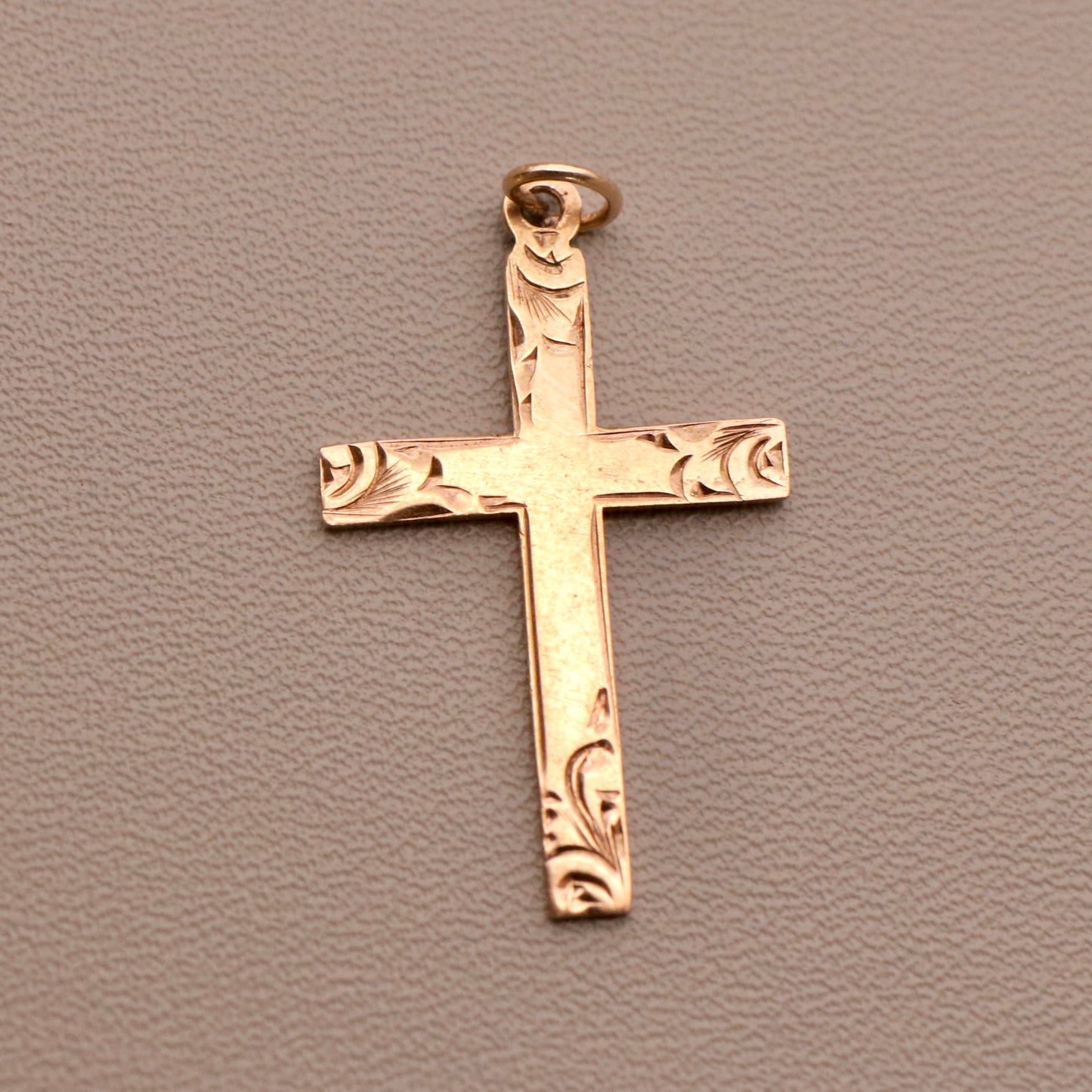 Hand-engraved Cross Charm