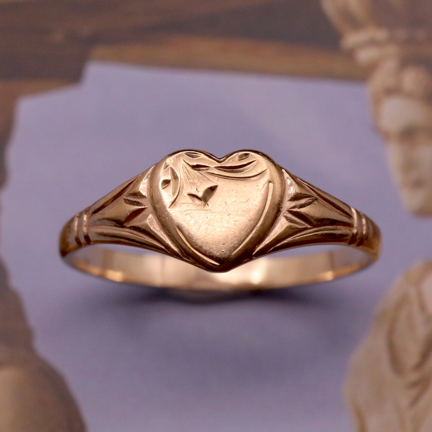 Engraved Sweet Heart Signet