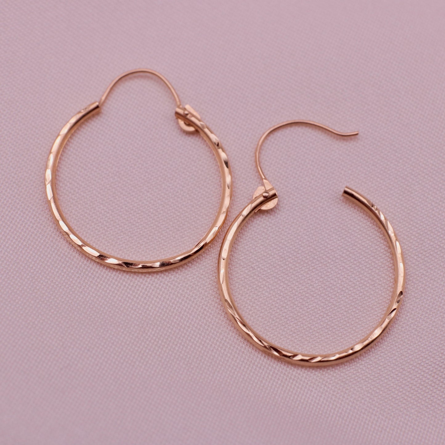 Enchanting Glitter Slim Hoops