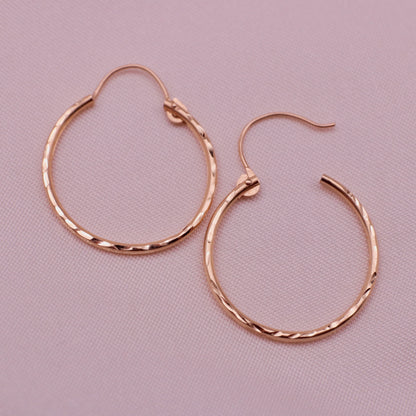 Enchanting Glitter Slim Hoops