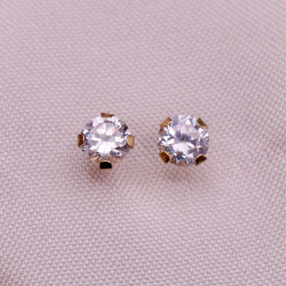 Dazzling Small CZ Studs