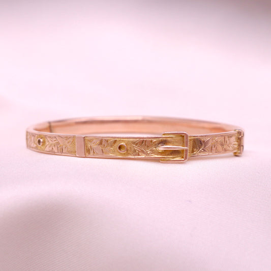 Victorian Ivy Buckle Bangle