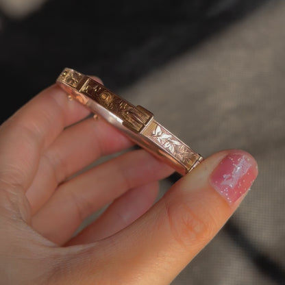 Victorian Ivy Buckle Bangle