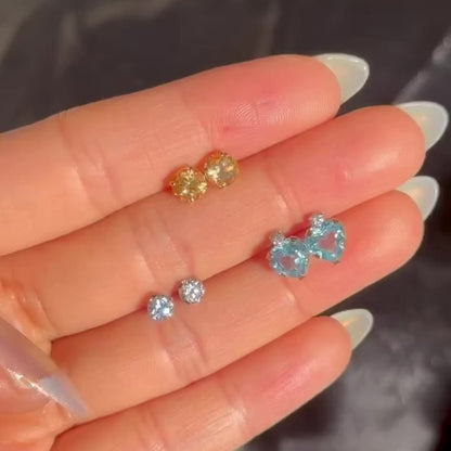 Dazzling Small CZ Studs